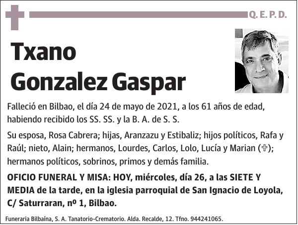 Txano Gonzalez Gaspar