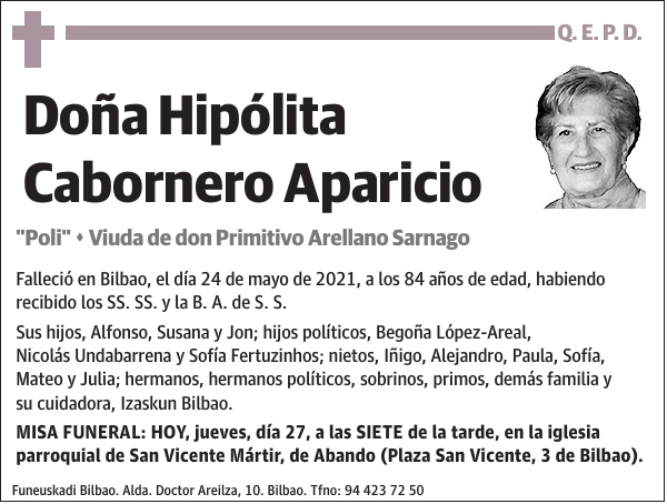 Hipólita Cabornero Aparicio