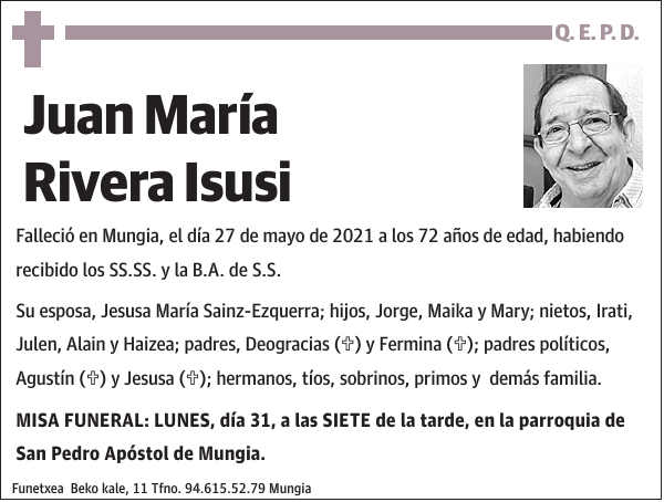 RIVERA ISUSI,JUAN MARIA