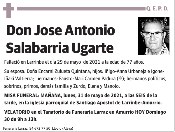 SALABARRIA UGARTE,JOSE ANTONIO