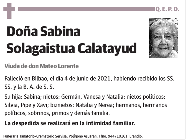 Sabina Solagaistua Calatayud