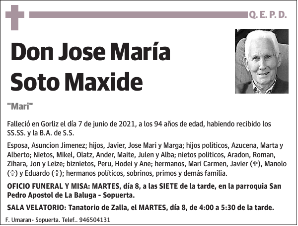 Jose María Soto Maxide