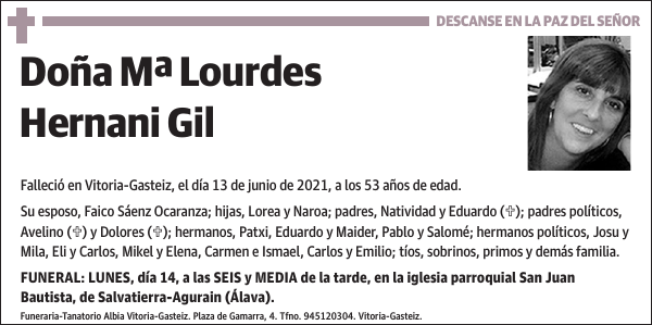 Mª Lourdes Hernani Gil