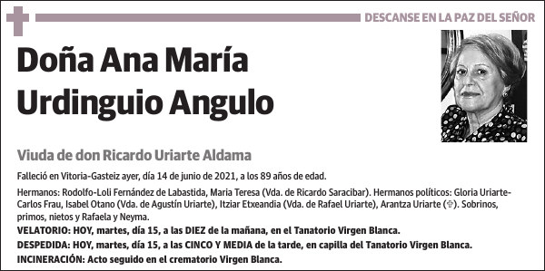 Ana María Urdinguio Angulo