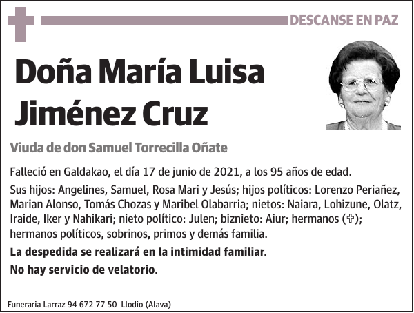 María Luisa Jiménez Cruz