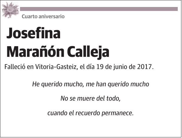 Josefina Marañón Calleja