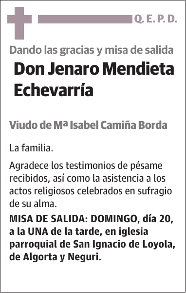 Jenaro Mendieta Echevarría