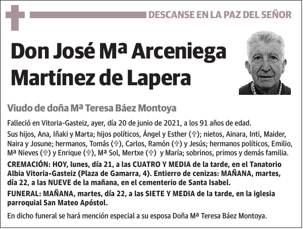 José Mª Arceniega Martínez de Lapera