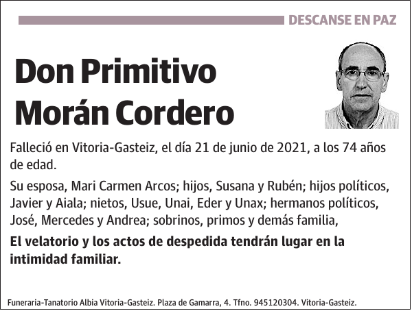 Primitivo Morán Cordero