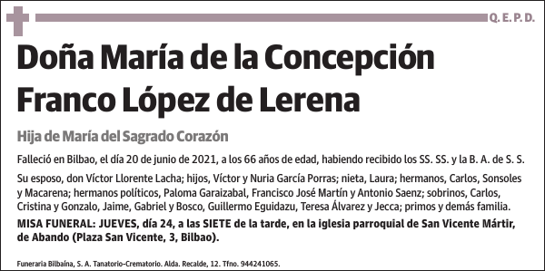 María de la Concepción Franco López de Lerena