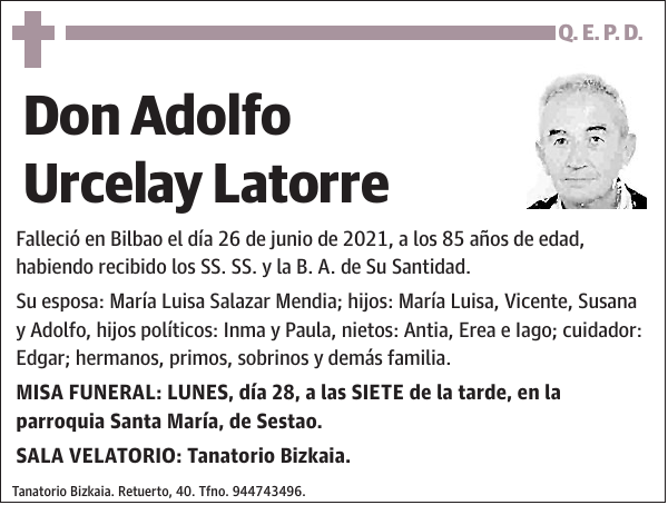 Adolfo Urcelay Latorre