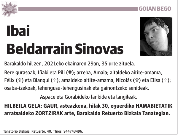 GOIAN BEGO Ibai Beldarrain Sinovas Barakaldo