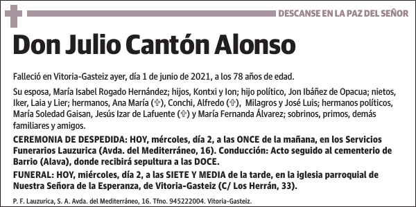 Julio Cantón Alonso