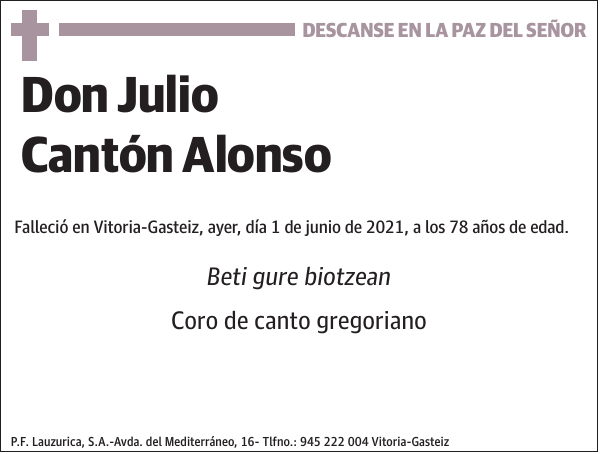 Julio Cantón Alonso