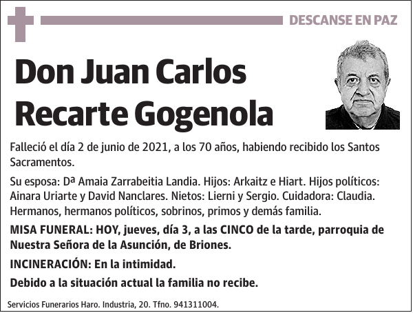 Juan Carlos Recarte Gogenola