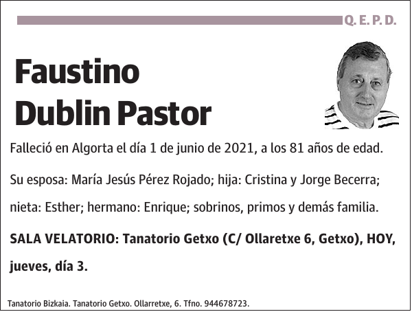 Faustino Dublin Pastor