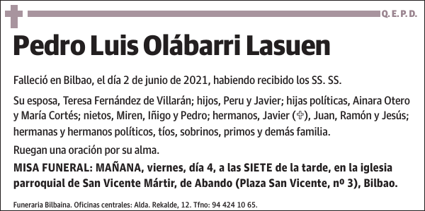 Pedro Luis Olábarri Lasuen