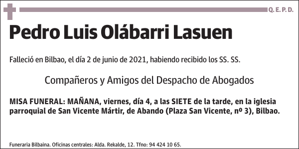 Pedro Luis Olábarri Lasuen