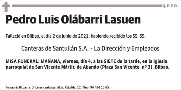 Pedro Luis Olábarri Lasuen