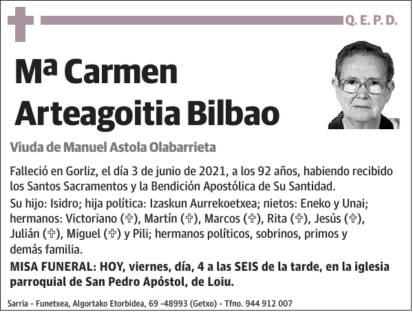 Mª Carmen Arteagoitia Bilbao