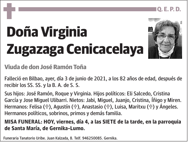 Virginia Zugazaga Cenicacelaya