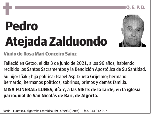 Pedro Atejada Zalduondo