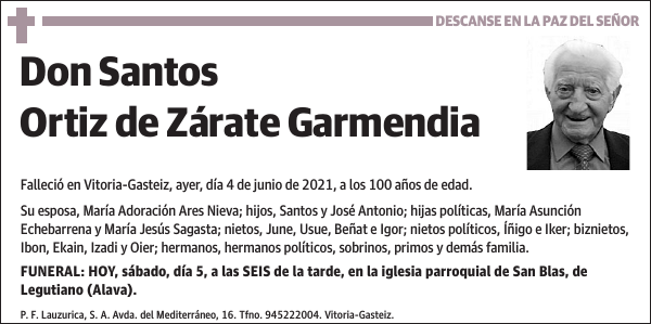 Santos Ortiz de Zárate Garmendia