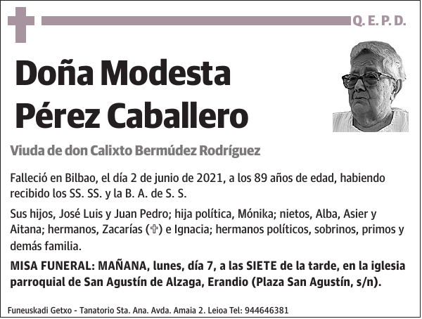 Modesta Pérez Caballero