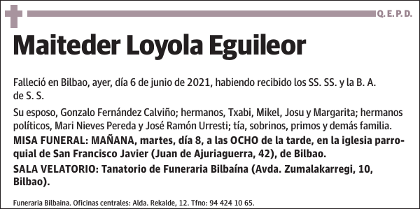 Maiteder Loyola Eguileor