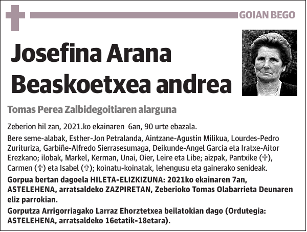 Josefina Arana Beaskoetxea