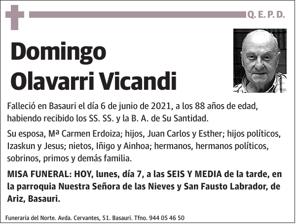 Domingo Olavarri Vicandi