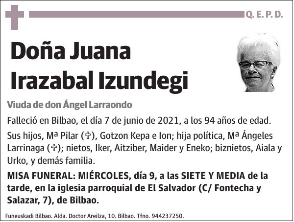 Juana Irazabal Izundegi