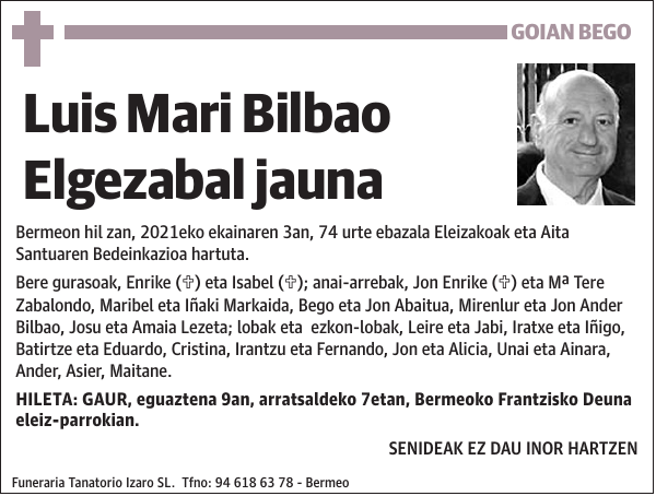 Luis Mari Bilbao Elgezabal