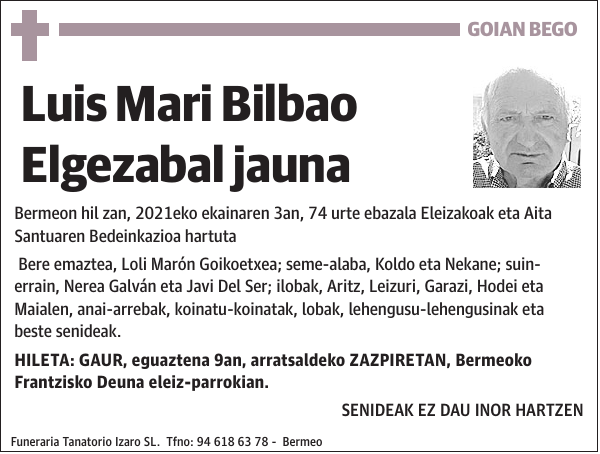 Luis Mari Bilbao Elgezabal