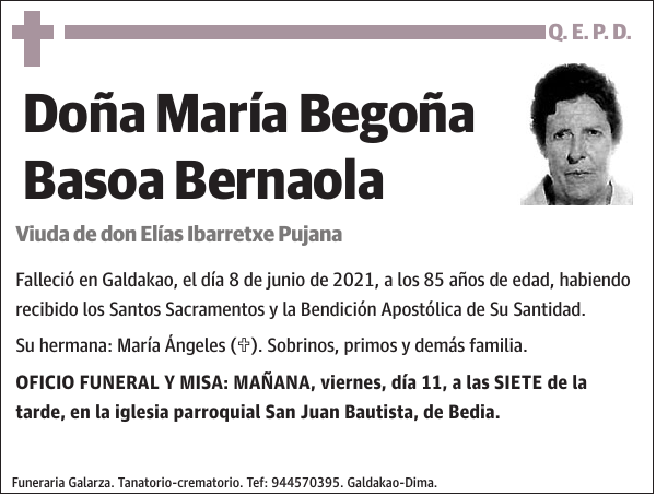 María Begoña Basoa Bernaola