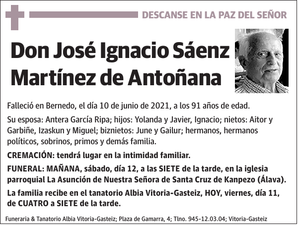 José Ignacio Sáenz Martínez de Antoñana