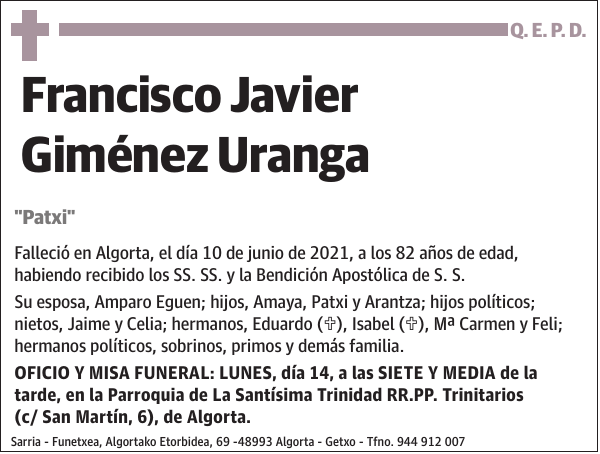 Francisco Javier Giménez Uranga