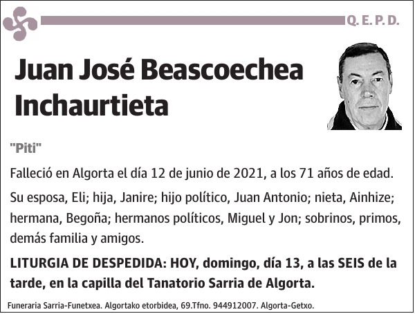 Juan José Beascoechea Inchaurtieta