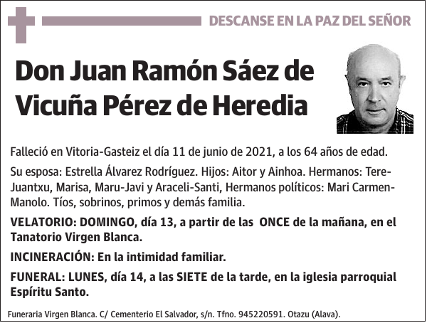 Juan Ramón Sáez de Vicuña Pérez de Heredia