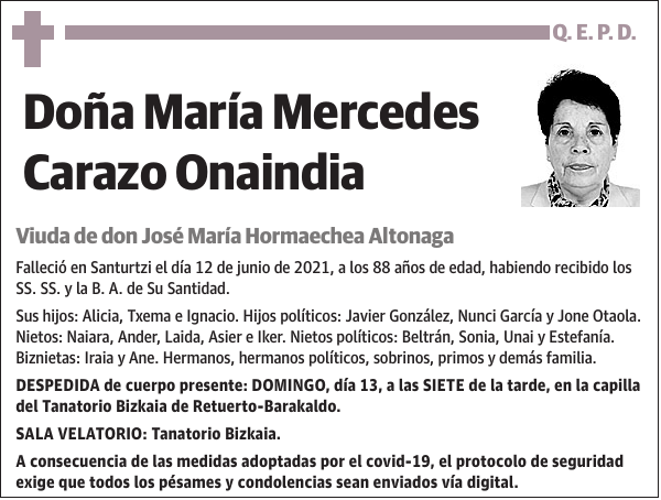 María Mercedes Carazo Onaindia