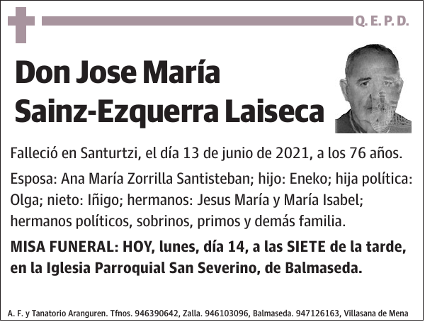 Jose María Sainz-Ezquerra Laiseca