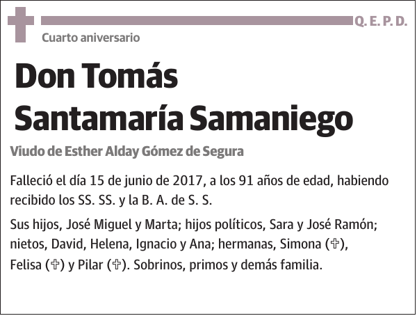 Tomás Santamaría Samaniego