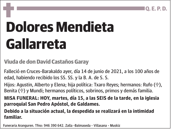 Dolores Mendieta Gallarreta