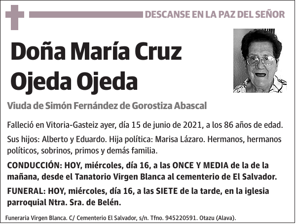 María Cruz Ojeda Ojeda