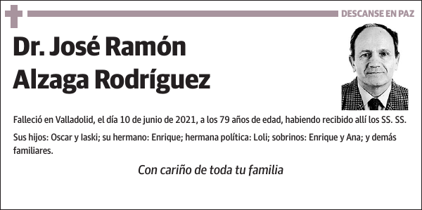 José Ramón Alzaga Rodríguez