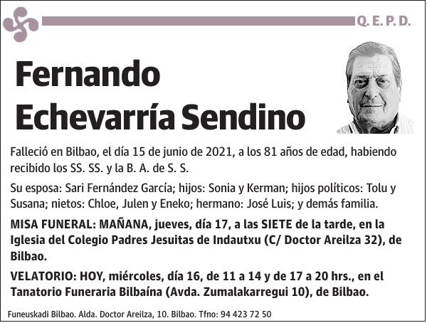 Fernando Echevarría Sendino