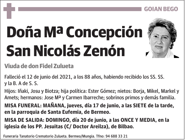 Mª Concepción San Nicolás Zenón