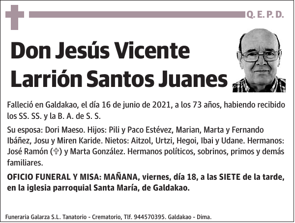 Jesús Vicente Larrión Santos Juanes