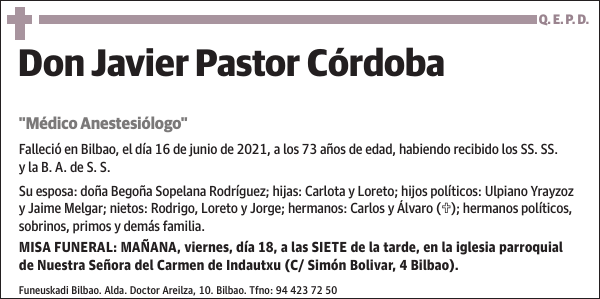 Javier Pastor Córdoba