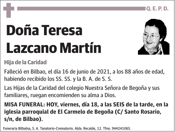 Teresa Lazcano Martín